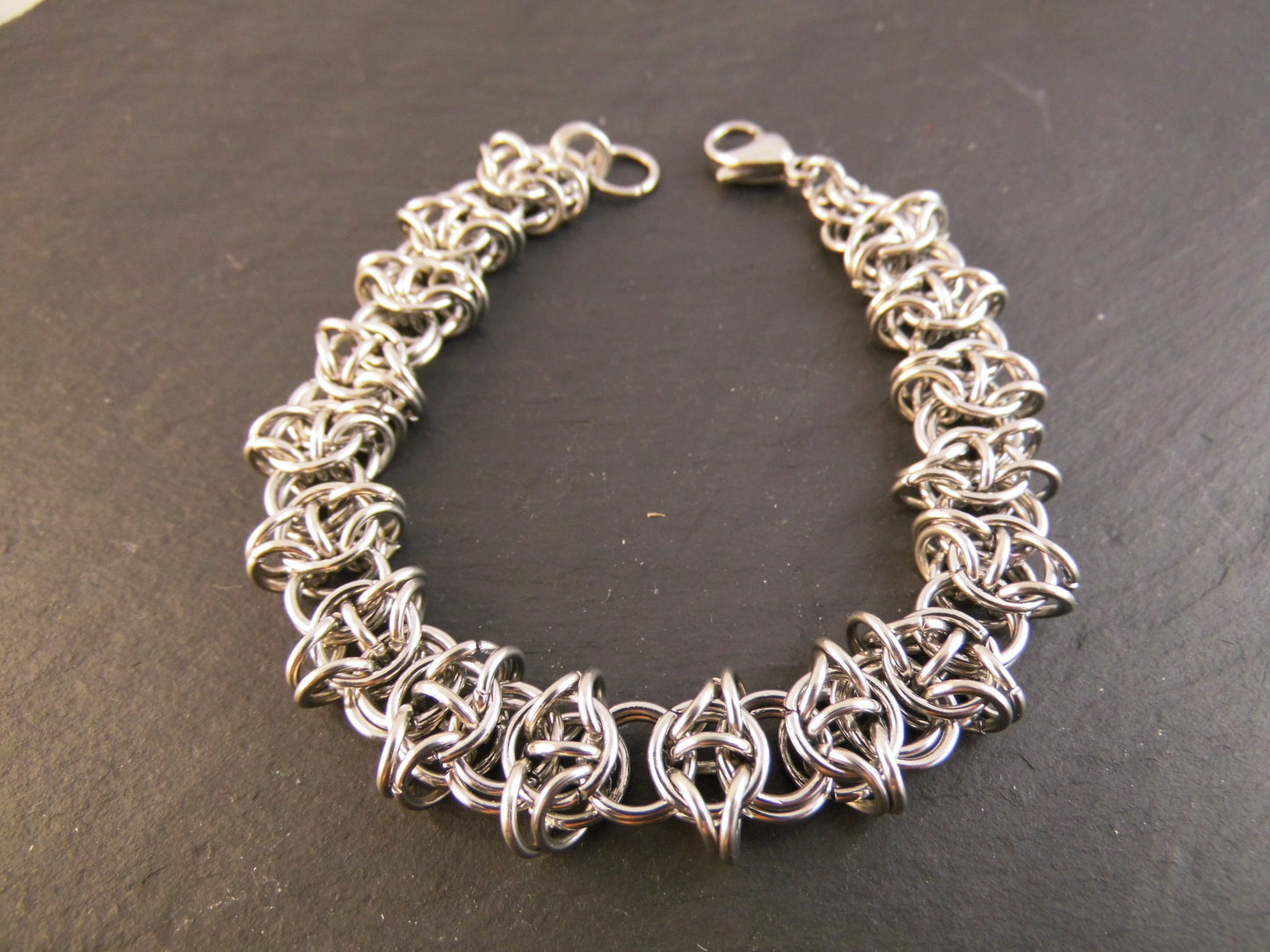 Edelstahl Armband Chainmail Celtic Vision Style