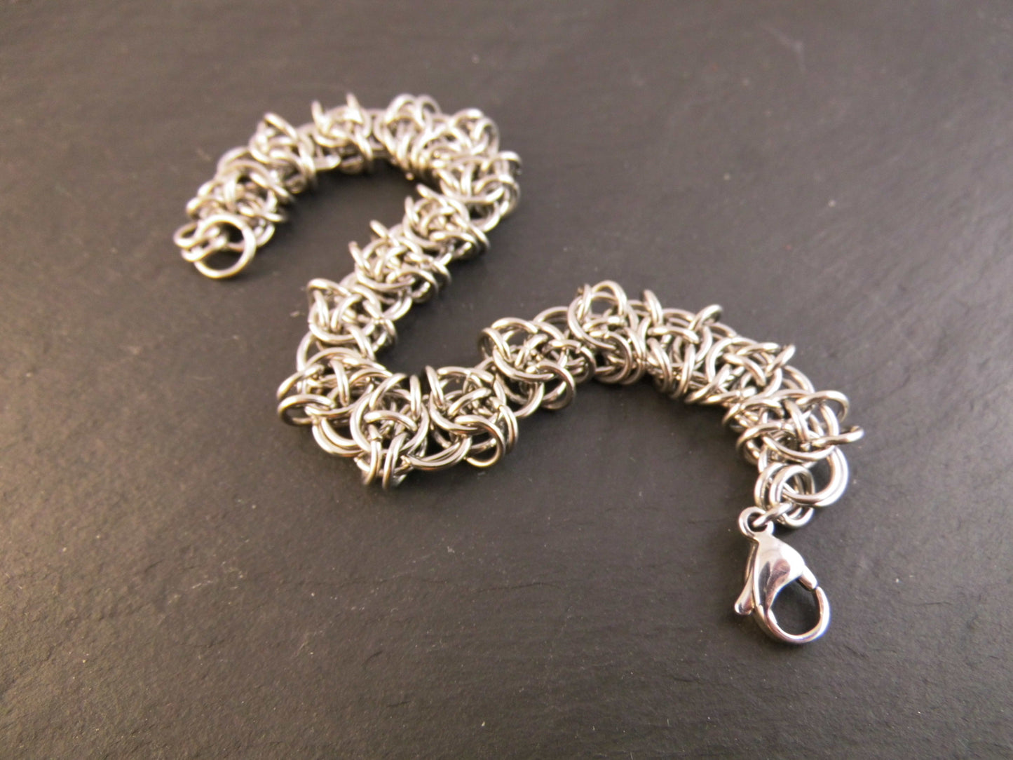 Edelstahl Armband Chainmail Celtic Vision Style