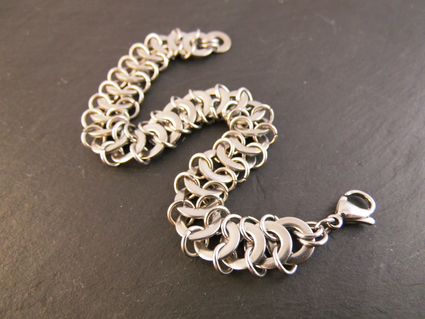 Edelstahl Armband Chainmail Phantasie Style