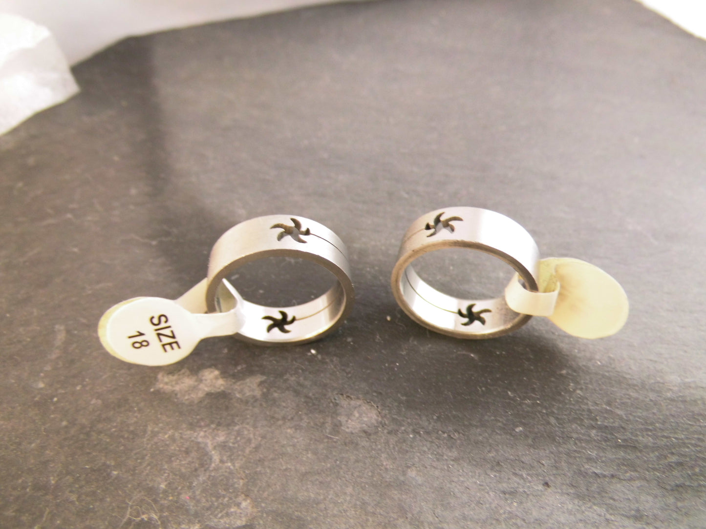 Edelstahl Fingerring Größe 18 verschiedene Motive