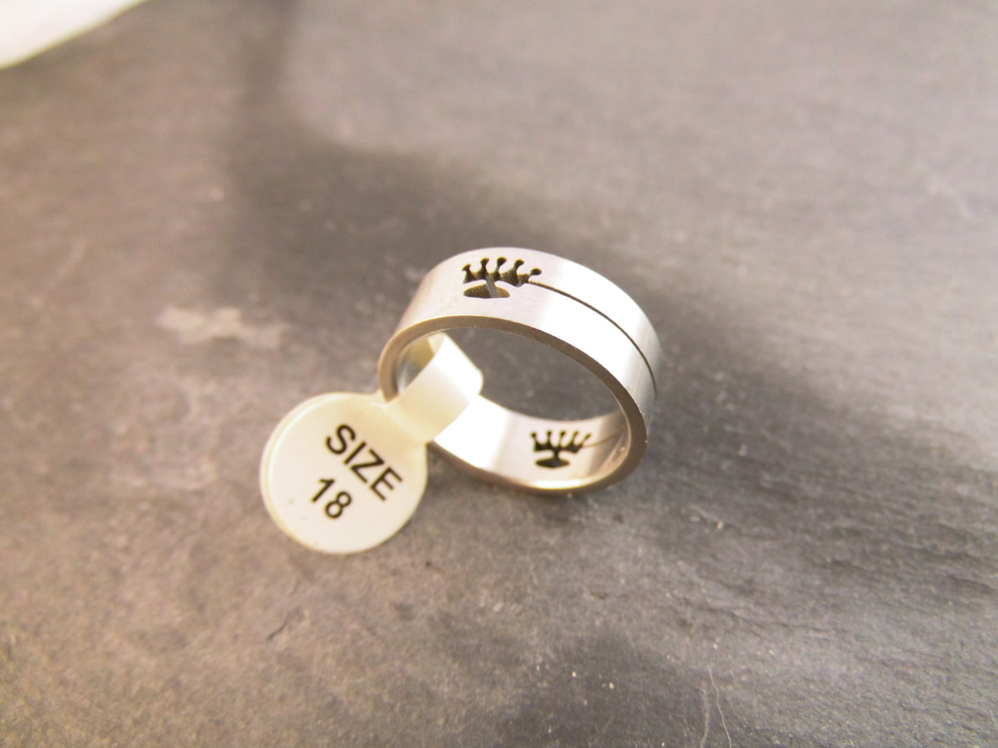 Edelstahl Fingerring Größe 18 verschiedene Motive
