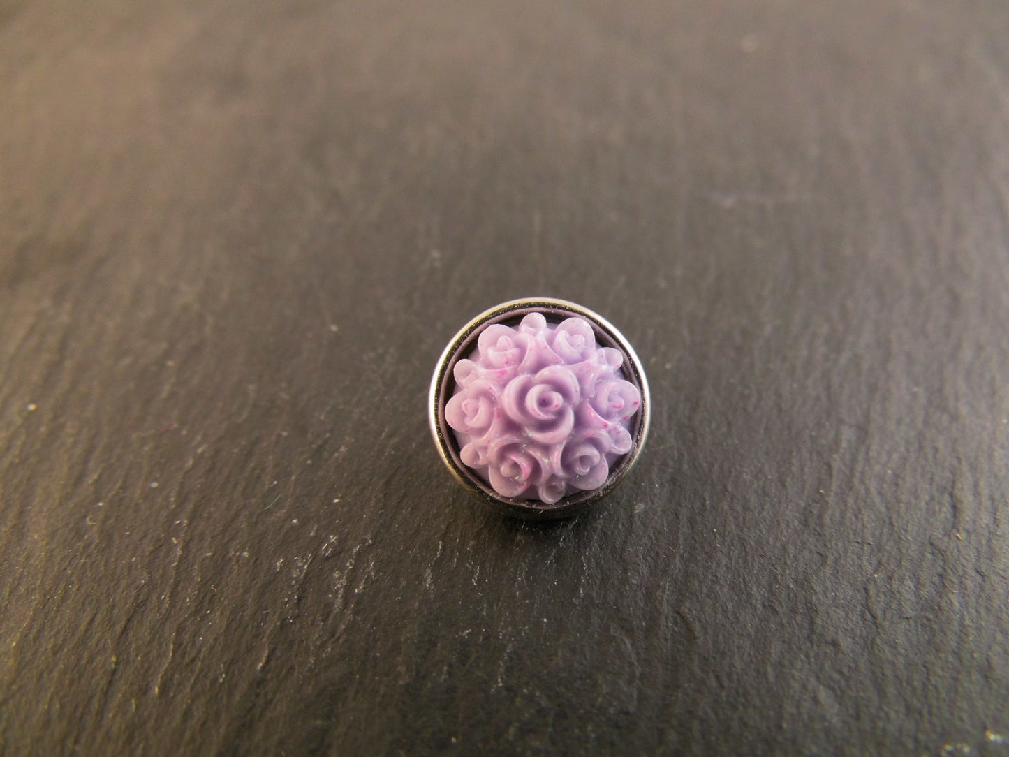 Mini Click Button Blüte verschiedene Farben