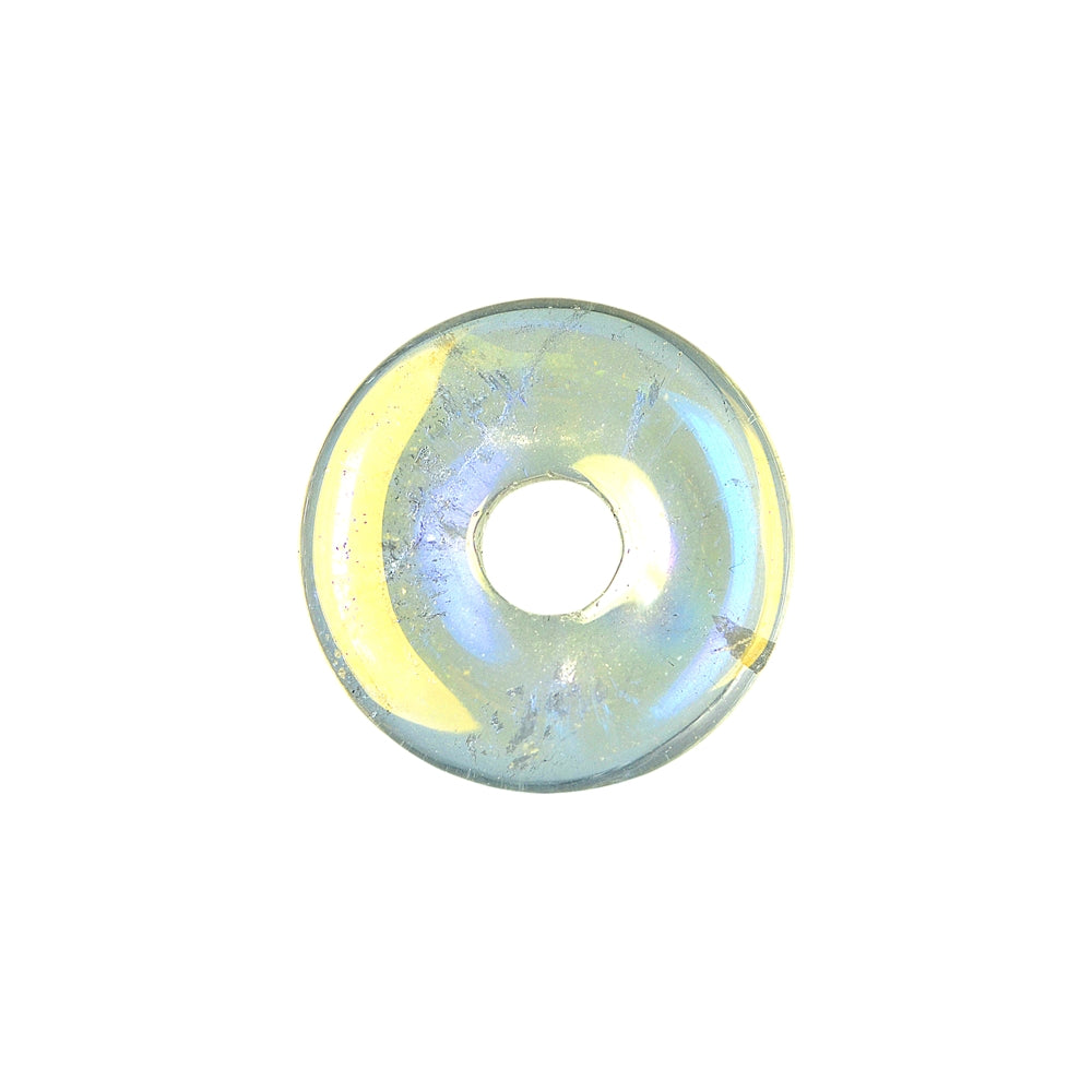 Donut Angel Aura 30 mm - bedampfter Bergkristall