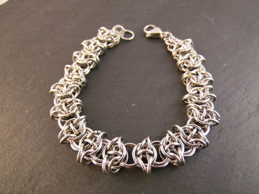 Edelstahl Armband Chainmail Celtic Vision Style