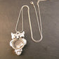 Halskette Eule Floating Charms metallfarben