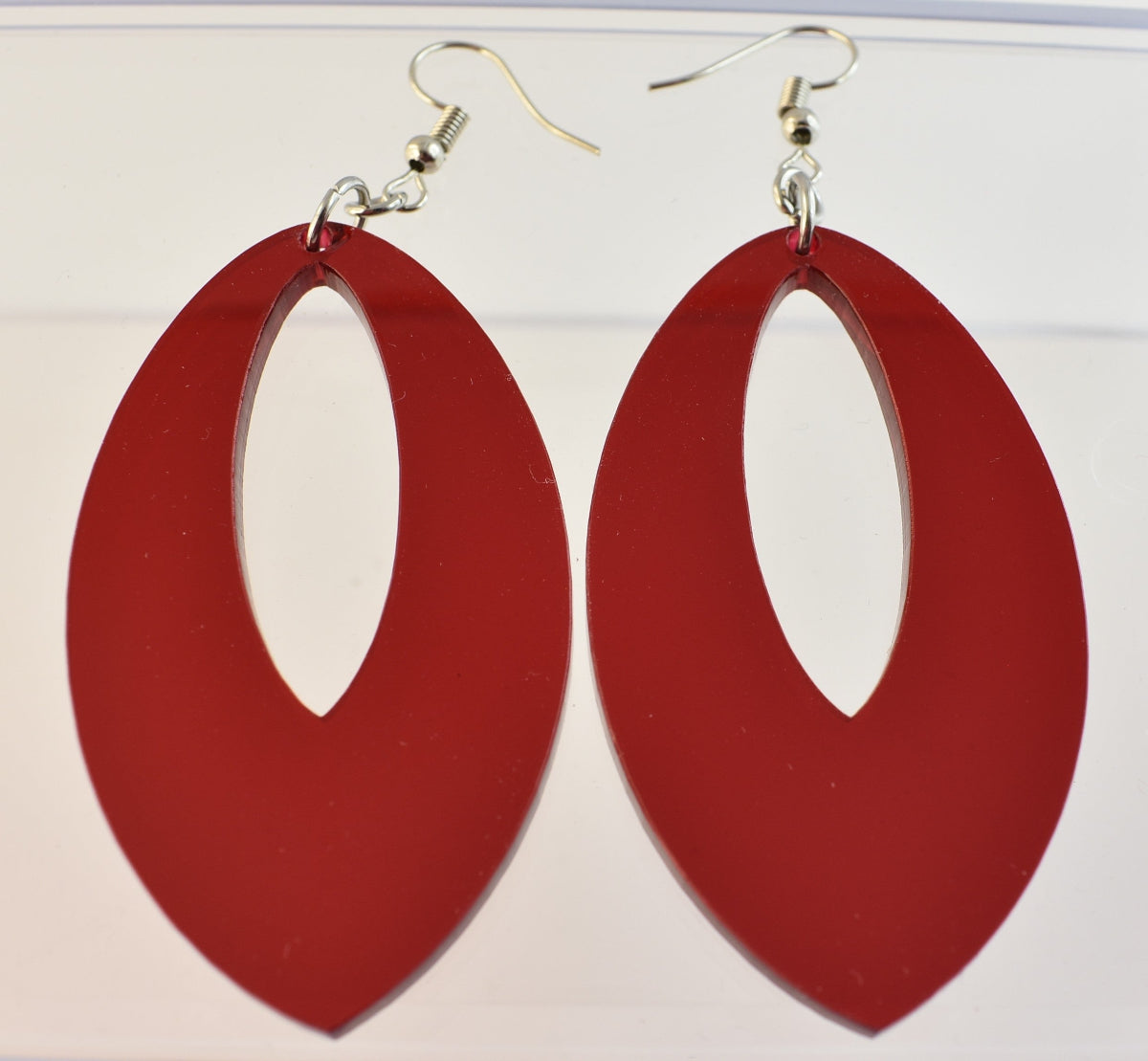 statement-ohrringe-vintage-80er_jahre-80er-xxl-oval-silber-edelstahl-rot-transparent