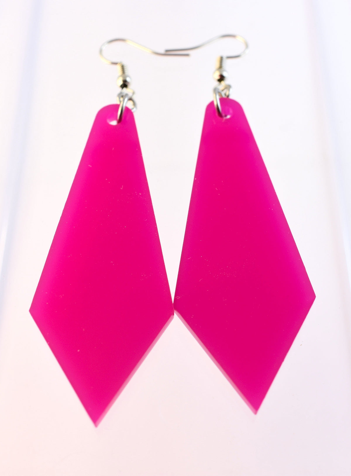 statement-ohrringe-vintage-80er_jahre-fuchsia-pink-tropfen-silber-edelstahl
