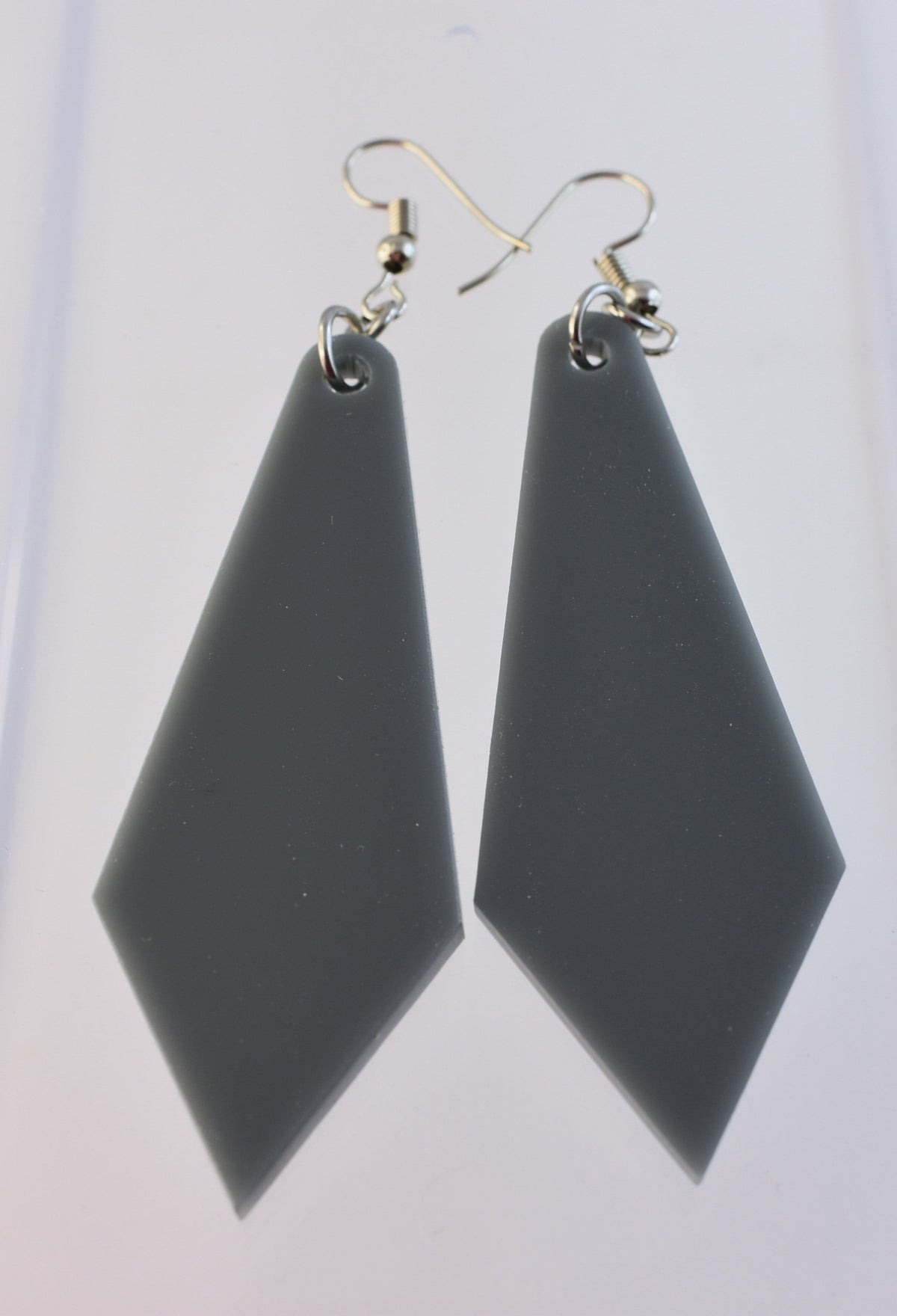 statement-ohrringe-vintage-80er_jahre-grau-tropfen-silber-edelstahl