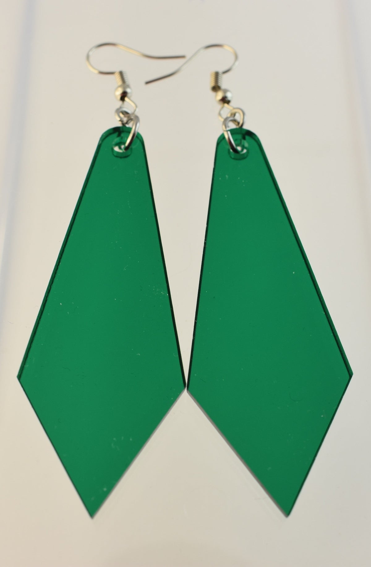 statement-ohrringe-vintage-80er_jahre-gruen-transparent-tropfen-silber-edelstahl