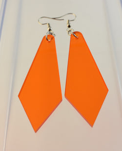 statement-ohrringe-vintage-80er_jahre-orange-transparent-tropfen-silber-edelstahl