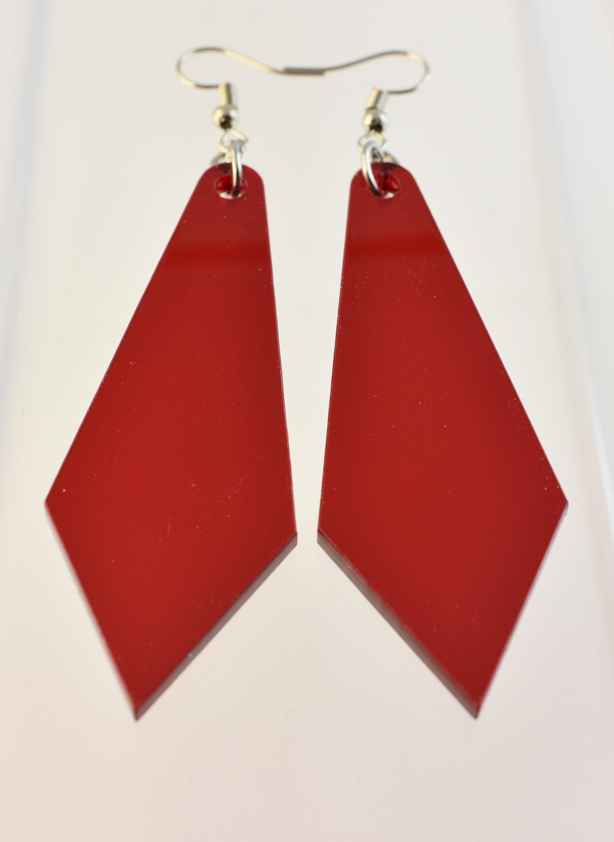 statement-ohrringe-vintage-80er_jahre-rot-transparent-tropfen-silber-edelstahl