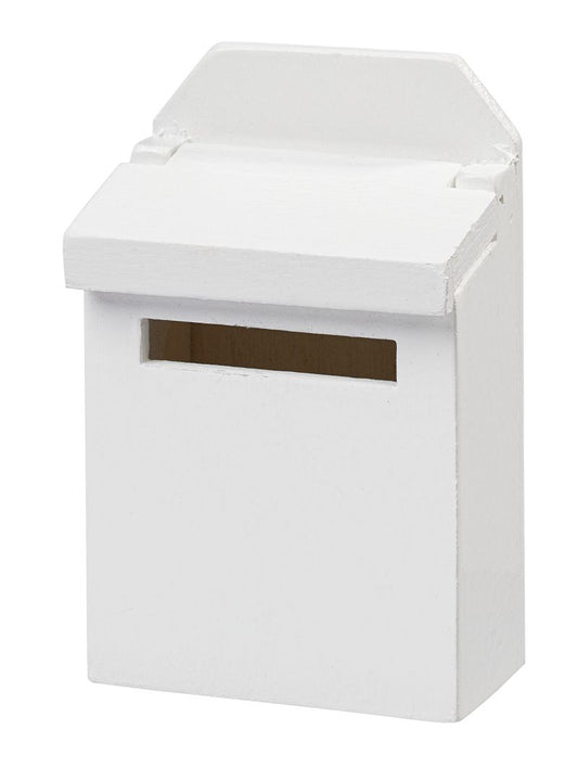 Briefkasten aus Holz weiß für Wichtel