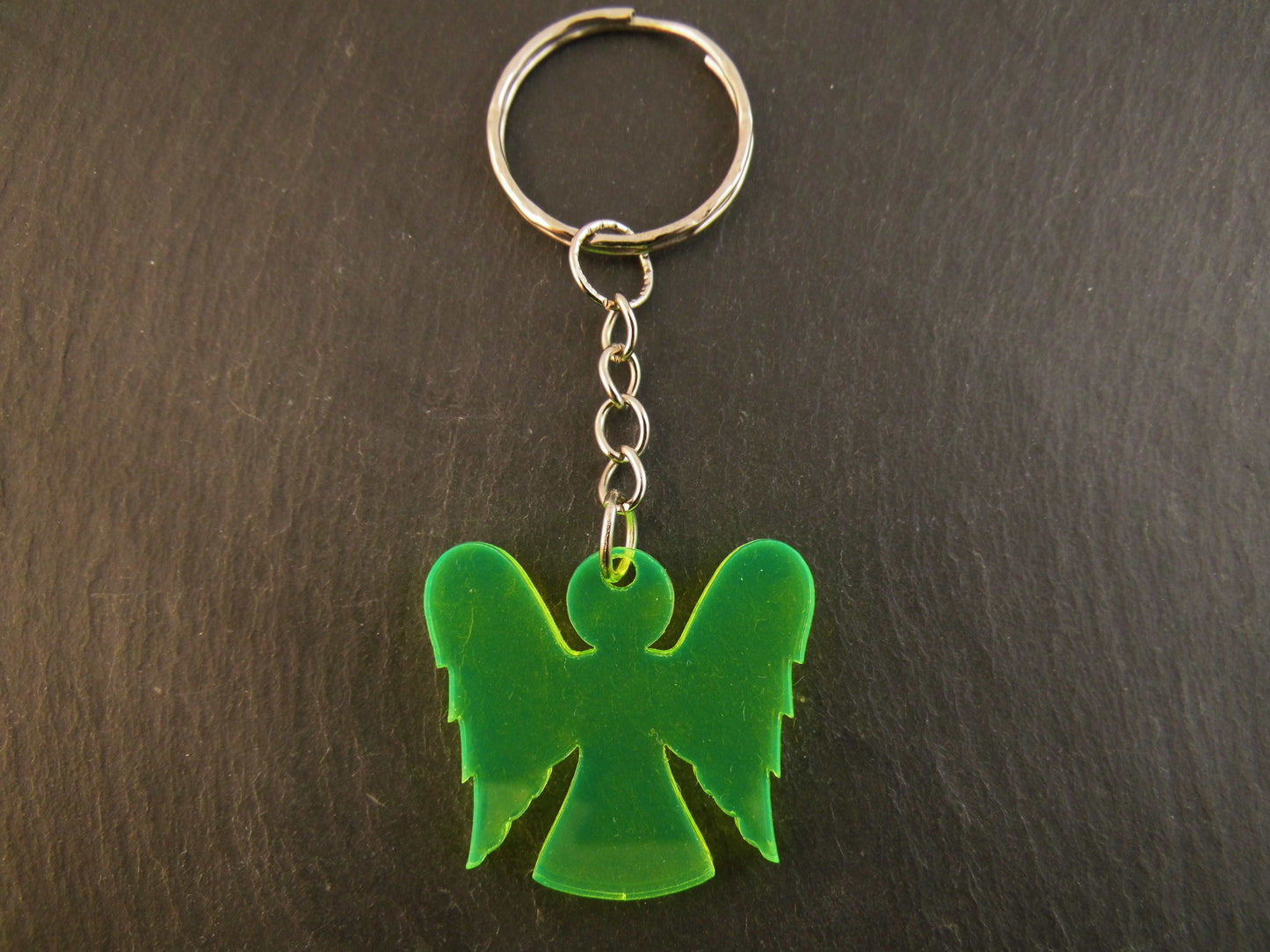 Schlüsselanhänger Engel fluoreszierend Taschenbaumler