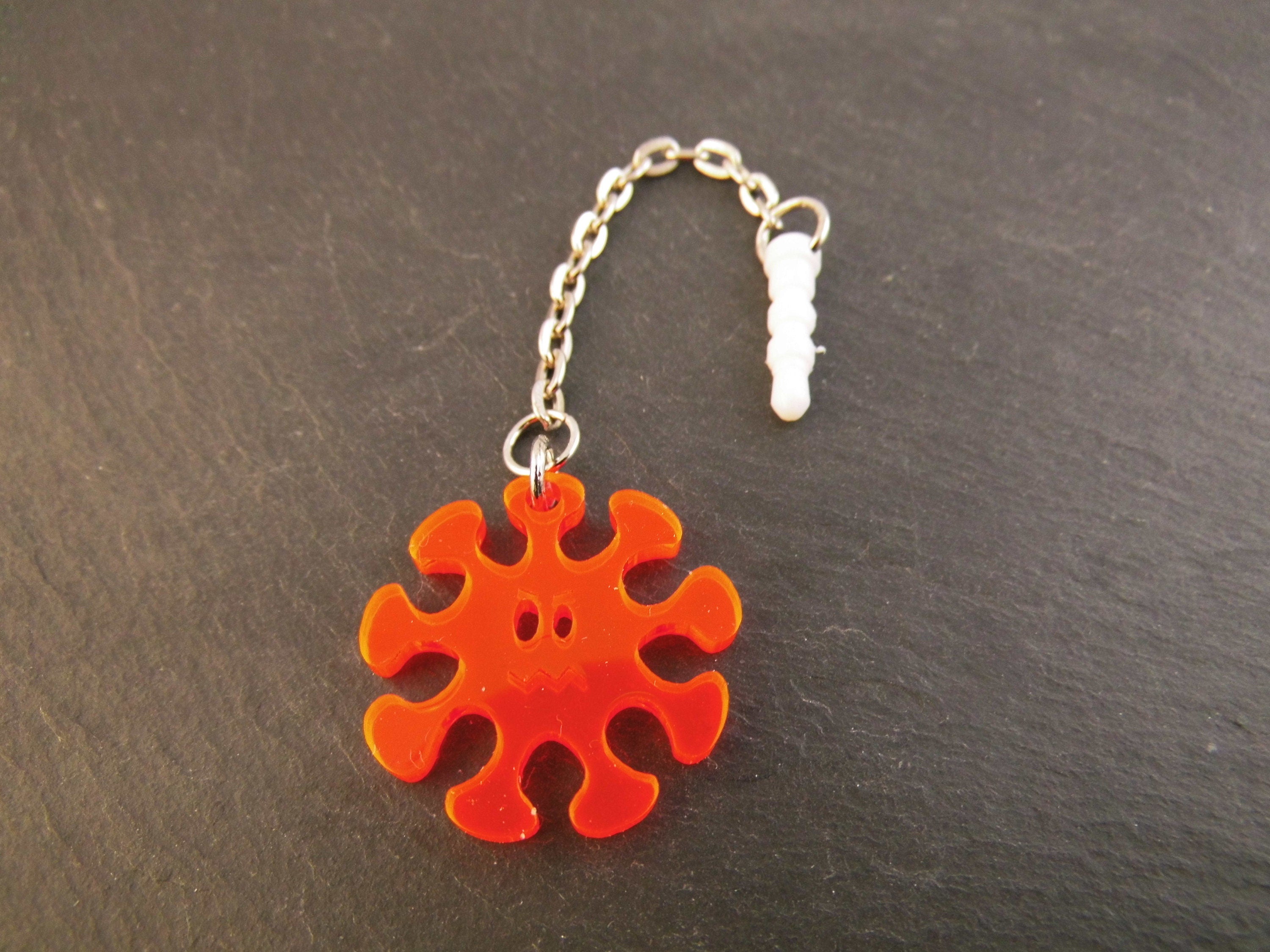 Handyanhänger Virus Männergrippe Handyschmuck Staubschutz