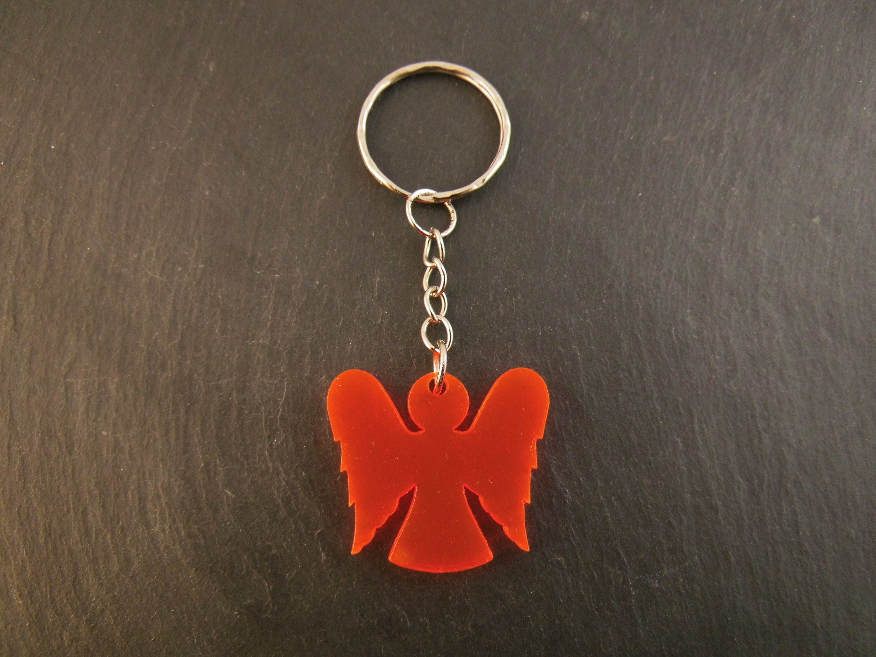 Schlüsselanhänger Engel fluoreszierend Taschenbaumler