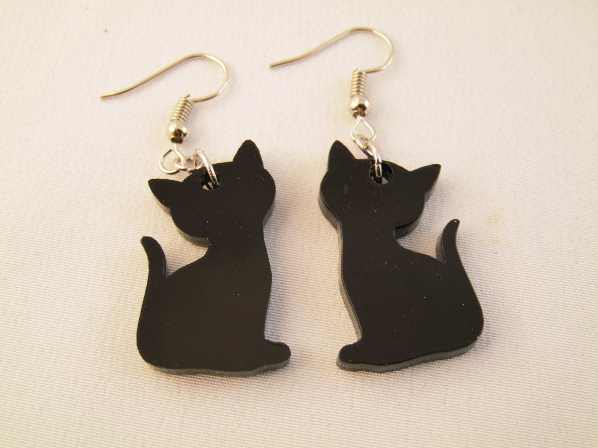 katzen-ohrringe-acryl-katze-schwarz-cat-925er-silber- edelstahl